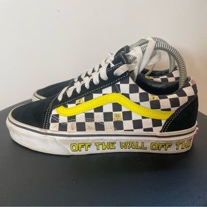 Vans Old Skool x SpongeBob Square Pants Off The Wall Womens Size 7 Low Lace Up